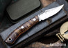 Lon Humphrey Knives: Mudbone Muskrat - Forged AEB-L - Curly Maple - Orange Liners - LH22AJ018