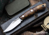 Lon Humphrey Knives: Mudbone Muskrat - Forged AEB-L - Curly Maple - Red Liners - LH22AJ023