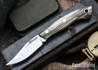Lon Humphrey Knives: Mudbone Muskrat - Forged AEB-L - Storm Maple - Black Liners - LH22AJ028