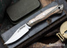 Lon Humphrey Knives: Mudbone Muskrat - Forged AEB-L - Storm Maple - Black Liners - LH22AJ029