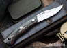 Lon Humphrey Knives: Mudbone Muskrat - Forged AEB-L - Storm Maple - Red Liners - LH22AJ042