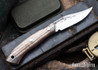 Lon Humphrey Knives: Mudbone Muskrat - Forged AEB-L - Storm Maple - Red Liners - LH22AJ043