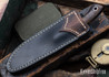 Lon Humphrey Knives: Mudbone Muskrat - Forged AEB-L - Tasmanian Blackwood - Black Liners - LH22AJ047