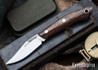 Lon Humphrey Knives: Mudbone Muskrat - Forged AEB-L - Tasmanian Blackwood - Red Liners - LH22AJ062