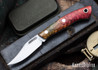 Lon Humphrey Knives: Mudbone Muskrat - Forged AEB-L - Box Elder Burl - Black Liners - LH22AJ070