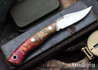 Lon Humphrey Knives: Mudbone Muskrat - Forged AEB-L - Box Elder Burl - Black Liners - LH22AJ070