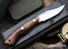 Lon Humphrey Knives: Mudbone Muskrat - Forged AEB-L - Box Elder Burl - Black Liners - LH22AJ072