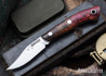 Lon Humphrey Knives: Mudbone Muskrat - Forged AEB-L - Box Elder Burl - Black Liners - LH22AJ076