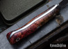 Lon Humphrey Knives: Mudbone Muskrat - Forged AEB-L - Box Elder Burl - Black Liners - LH22AJ076