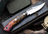Lon Humphrey Knives: Mudbone Muskrat - Forged AEB-L - Box Elder Burl - Black Liners - LH22AJ080