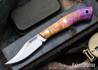 Lon Humphrey Knives: Mudbone Muskrat - Forged AEB-L - Box Elder Burl - Black Liners - LH22AJ087