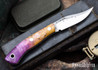 Lon Humphrey Knives: Mudbone Muskrat - Forged AEB-L - Box Elder Burl - Black Liners - LH22AJ087