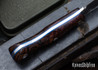 Lon Humphrey Knives: Mudbone Muskrat - Forged AEB-L - Box Elder Burl - Blue Liners - LH22AJ101