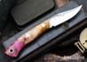 Lon Humphrey Knives: Mudbone Muskrat - Forged AEB-L - Box Elder Burl - Orange Liners - LH22AJ114