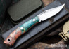 Lon Humphrey Knives: Mudbone Muskrat - Forged AEB-L - Box Elder Burl - Orange Liners - LH22AJ115