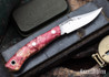 Lon Humphrey Knives: Mudbone Muskrat - Forged AEB-L - Box Elder Burl - Orange Liners - LH22AJ119