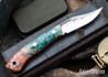 Lon Humphrey Knives: Mudbone Muskrat - Forged AEB-L - Box Elder Burl - Orange Liners - LH22AJ127