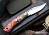 Lon Humphrey Knives: Mudbone Muskrat - Forged AEB-L - Box Elder Burl - Red Liners - LH22AJ134