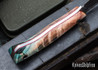 Lon Humphrey Knives: Mudbone Muskrat - Forged AEB-L - Box Elder Burl - Red Liners - LH22AJ137