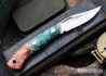 Lon Humphrey Knives: Mudbone Muskrat - Forged AEB-L - Box Elder Burl - Red Liners - LH22AJ141