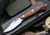 Lon Humphrey Knives: Mudbone Muskrat - Forged AEB-L - Desert Ironwood - Blue Liners - LH22AJ157