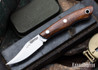 Lon Humphrey Knives: Mudbone Muskrat - Forged AEB-L - Desert Ironwood - Blue Liners - LH22AJ160