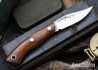 Lon Humphrey Knives: Mudbone Muskrat - Forged AEB-L - Desert Ironwood - Orange Liners - LH22AJ163