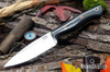 Bark River Knives: Mini Aurora - CPM-3V - Black Canvas Micarta - Natural Pins