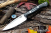 Bark River Knives: Mini Aurora - CPM-3V - Black Linen Micarta