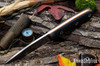Bark River Knives: Mini Aurora - CPM-3V - Black Suretouch - Matte - Orange Liners - Hollow Pins