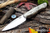 Bark River Knives: Mini Aurora - CPM-3V - California Buckeye Burl - Red Liners - Mosaic Pins #2