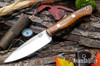Bark River Knives: Mini Aurora - CPM-3V - Dark Curly Maple - Red Liners #3