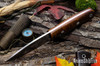 Bark River Knives: Mini Aurora - CPM-3V - Dark Curly Maple - Red Liners #3