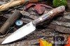 Bark River Knives: Mini Aurora - CPM-3V - Cherry Maple Burl