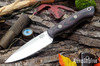 Bark River Knives: Mini Aurora - CPM-3V - Red & Black Suretouch - Matte - Mosaic Pins