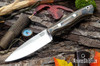 Bark River Knives: Mini Aurora - CPM-3V - Snakeskin Burgundy Canvas Micarta - White Liners