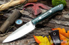Bark River Knives: Mini Aurora - CPM-3V - Emerald Tigertail Maple Burl #2