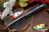 Bark River Knives: Bird & Trout - CPM 154 - Black Carbon Fiber - Blue Liners - Mosaic Pins