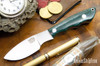 Bark River Knives: Mini Canadian - CPM-3V - Emerald Tigertail Maple Burl