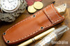 Bark River Knives: Mini Canadian - CPM-3V - Mesquite Burl - Red Liners #1