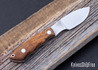 Bark River Knives: Mini Canadian - CPM-3V - Mesquite Burl - White Liners #1