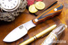 Bark River Knives: Mini Canadian - CPM-3V - Orange Black Suretouch - Matte - Thick Orange Liners