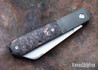 Jack Wolf Knives: Midnight Jack - Titanium Liners & Bolsters - CPM-S90V - Dark Matter Copper Fat Carbon