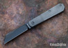 Jack Wolf Knives: Midnight Jack - CPM-S90V - Reverse Tux Jigged Titanium