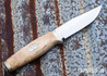 Fallkniven: SK3L Curly Birch Scandi Knife - SK3 Leather Sheath - #6