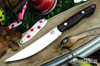 Bark River Knives: Kalahari Mini-Sportsman - CPM 154 - Red & Black Suretouch - Matte - Red Liners