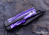 Jack Wolf Knives: Gunslinger Jack - Titanium Framelock - Cosmic Purple Kirinite - CPM-S90V - Black DLC