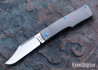 Jack Wolf Knives: Gunslinger Jack - Titanium Framelock - Checkered Finish - CPM-S90V