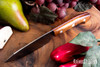 Bark River Knives: Petty Z - CPM-154 - Dark Curly Maple - Red Liners #2