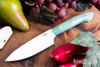 Bark River Knives: Petty Z - CPM-154 - Ghost Green Jade G-10 - Green Liners